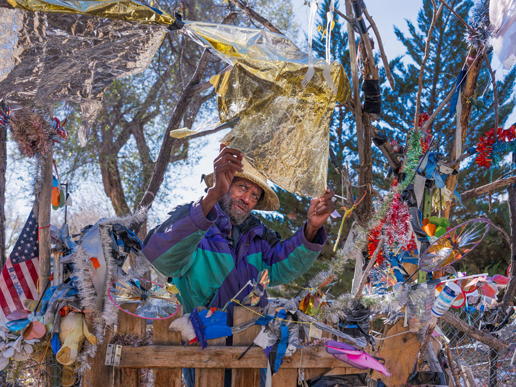 Ramblin' Roy Smith at Downtown Royville, Saguache, Colorado